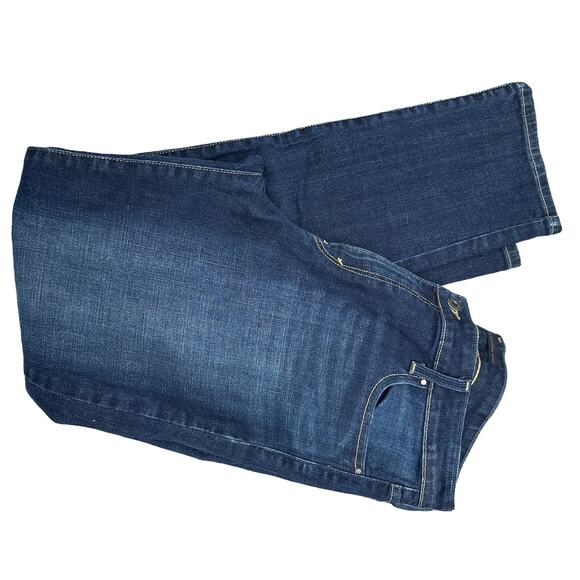 Levis Mid Rise Skinny Jeans Dark Wash Size 16M 99% Cotton Pants Fit Snug 14 - Picture 10 of 11